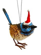 Load image into Gallery viewer, Hanging Blue Wren Ornament
