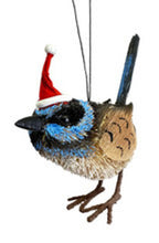 Load image into Gallery viewer, Hanging Blue Wren Ornament
