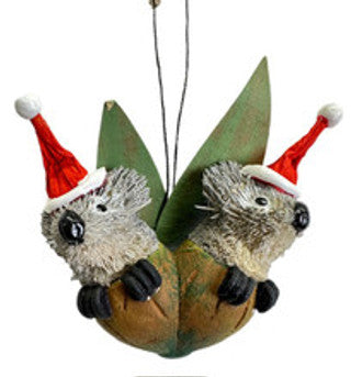 Hanging Twin Gumnut Babies Ornament
