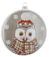 Load image into Gallery viewer, RAZ North Pole Friends Disc Hanging Ornament - 4 Assorted
