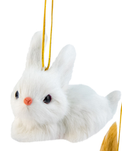 Load image into Gallery viewer, Faux Fur Hanging Rabbit Decoration - 3 Assorted.
