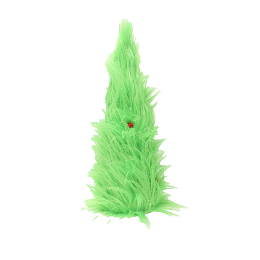 38cm Green Furry Tree With Berries