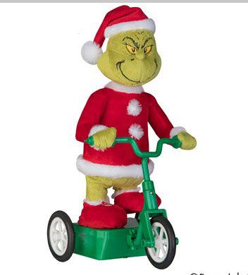 Moving Grinch Riding Scooter