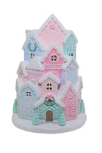 Load image into Gallery viewer, Light-Up Pastel Candy Gingerbread Village
