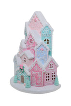 Load image into Gallery viewer, Light-Up Pastel Candy Gingerbread Village

