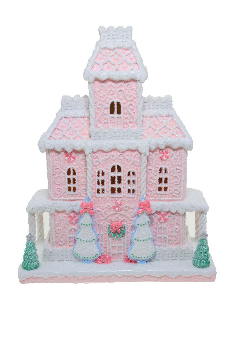 Light-Up Pastel Candy Manor House