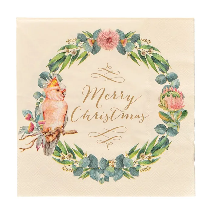 Galah Christmas Napkin