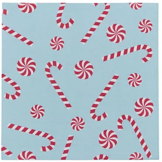 Candy Cane Christmas Napkin