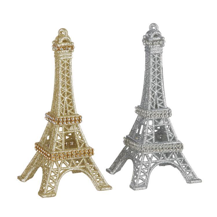 RAZ- Eiffel Tower Hanging Ornament