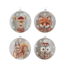 Load image into Gallery viewer, RAZ North Pole Friends Disc Hanging Ornament - 4 Assorted
