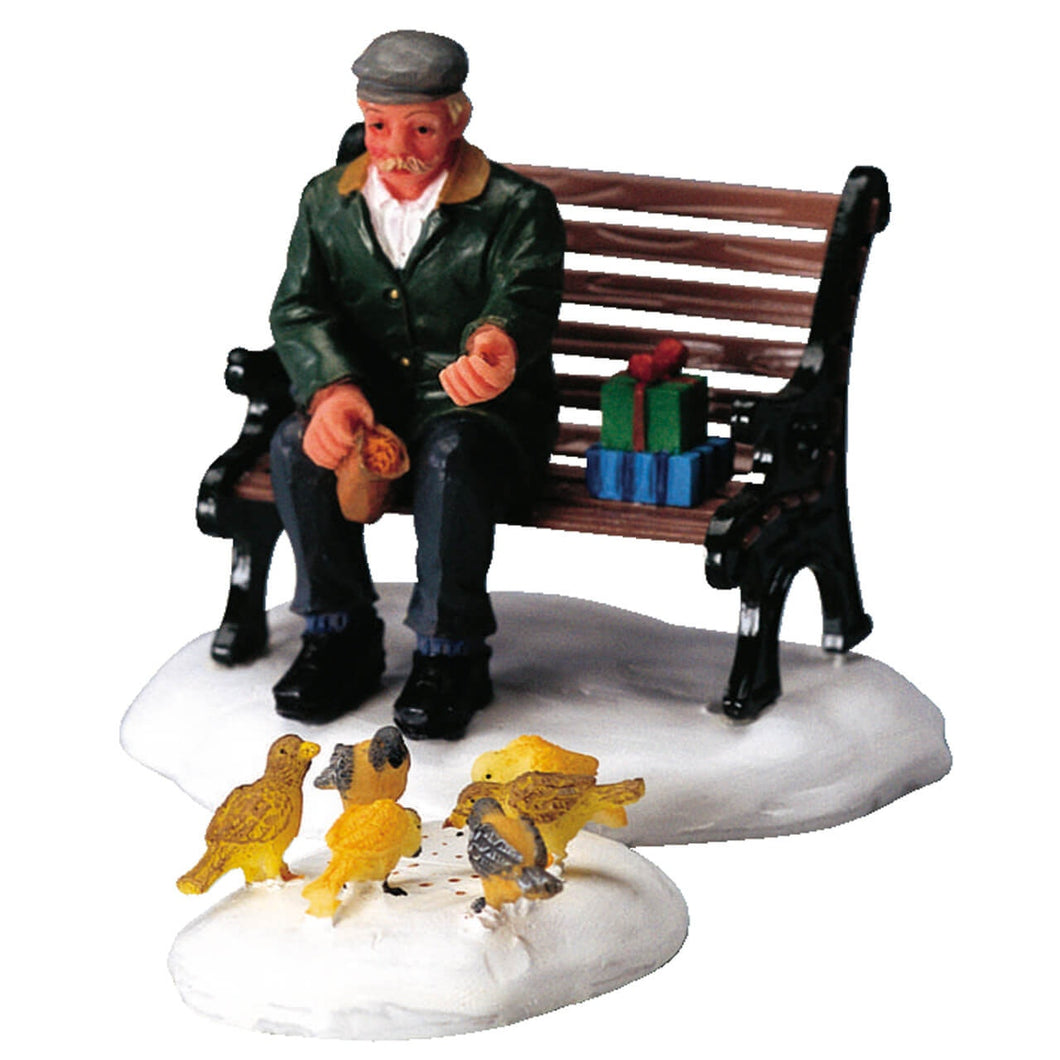 LEMAX 2025 PRE-ORDER Feeding Pigeons, Set Of 2