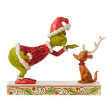 Load image into Gallery viewer, Grinch by Jim Shore - 14cm/5.5&quot; Grinch Patting Max
