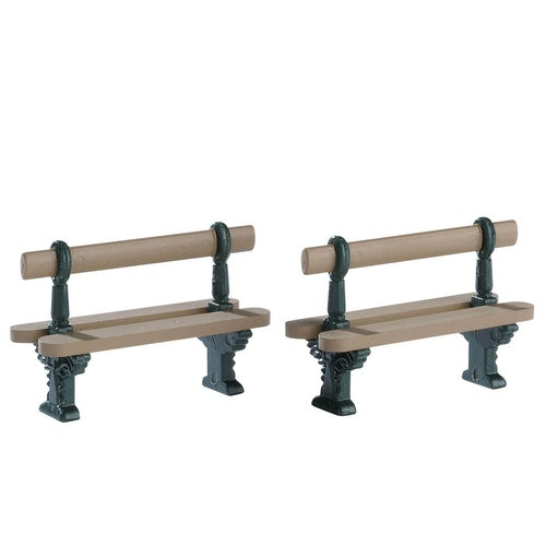 Double Seated Bench, Set Of 2