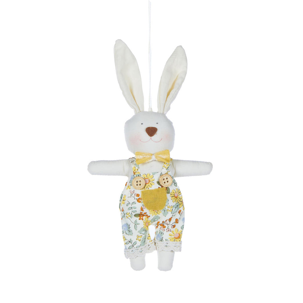 Hanging Yellow Button Bunny