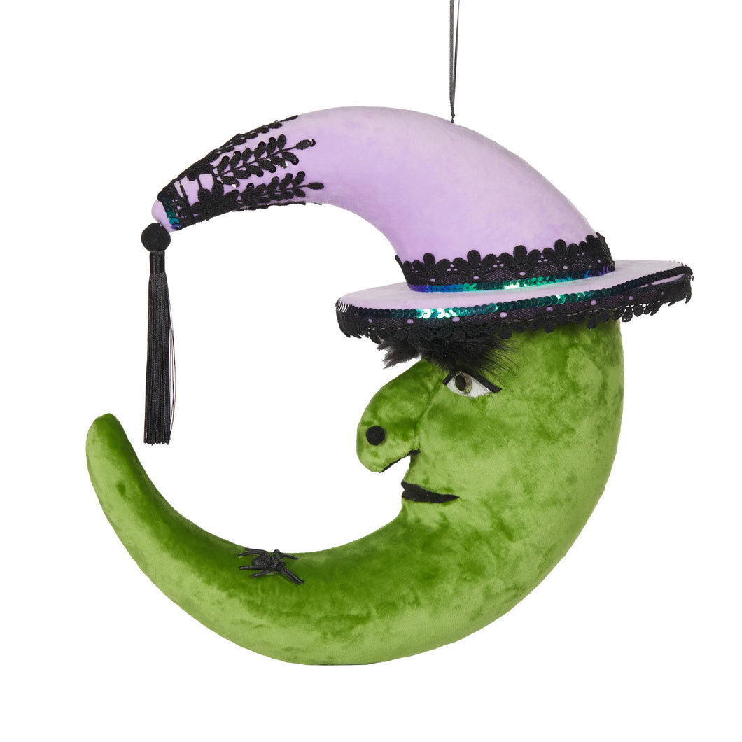 Green Witch Halloween Moon