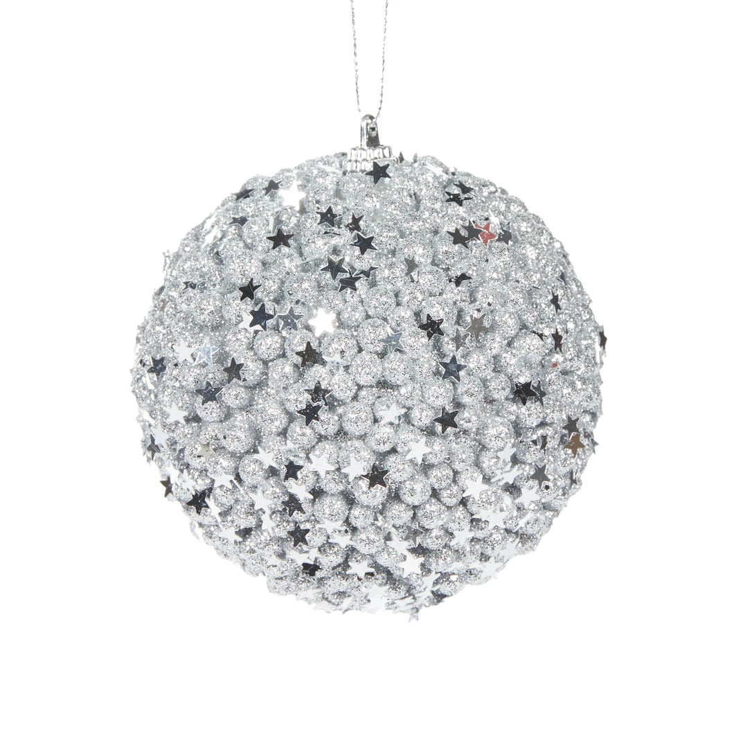 Silver Stars Bauble