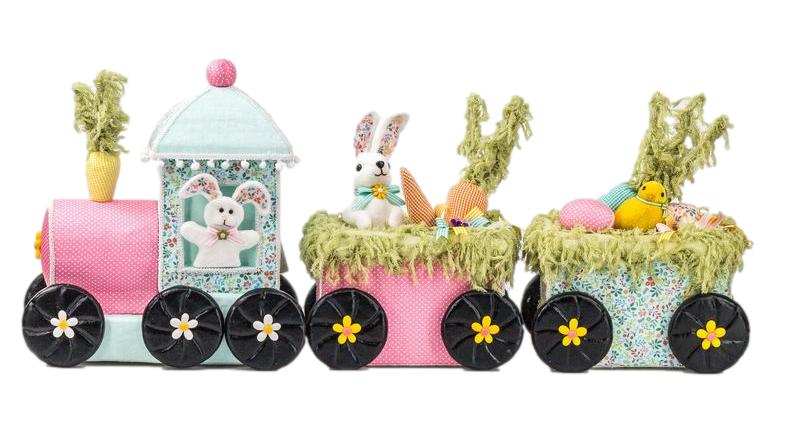 EXTRA LARGE FLORAL EASTER TRAIN