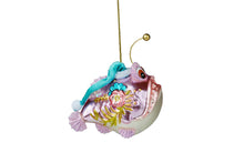 Load image into Gallery viewer, Glass Piranha Fish Hanging Christmas Decoration
