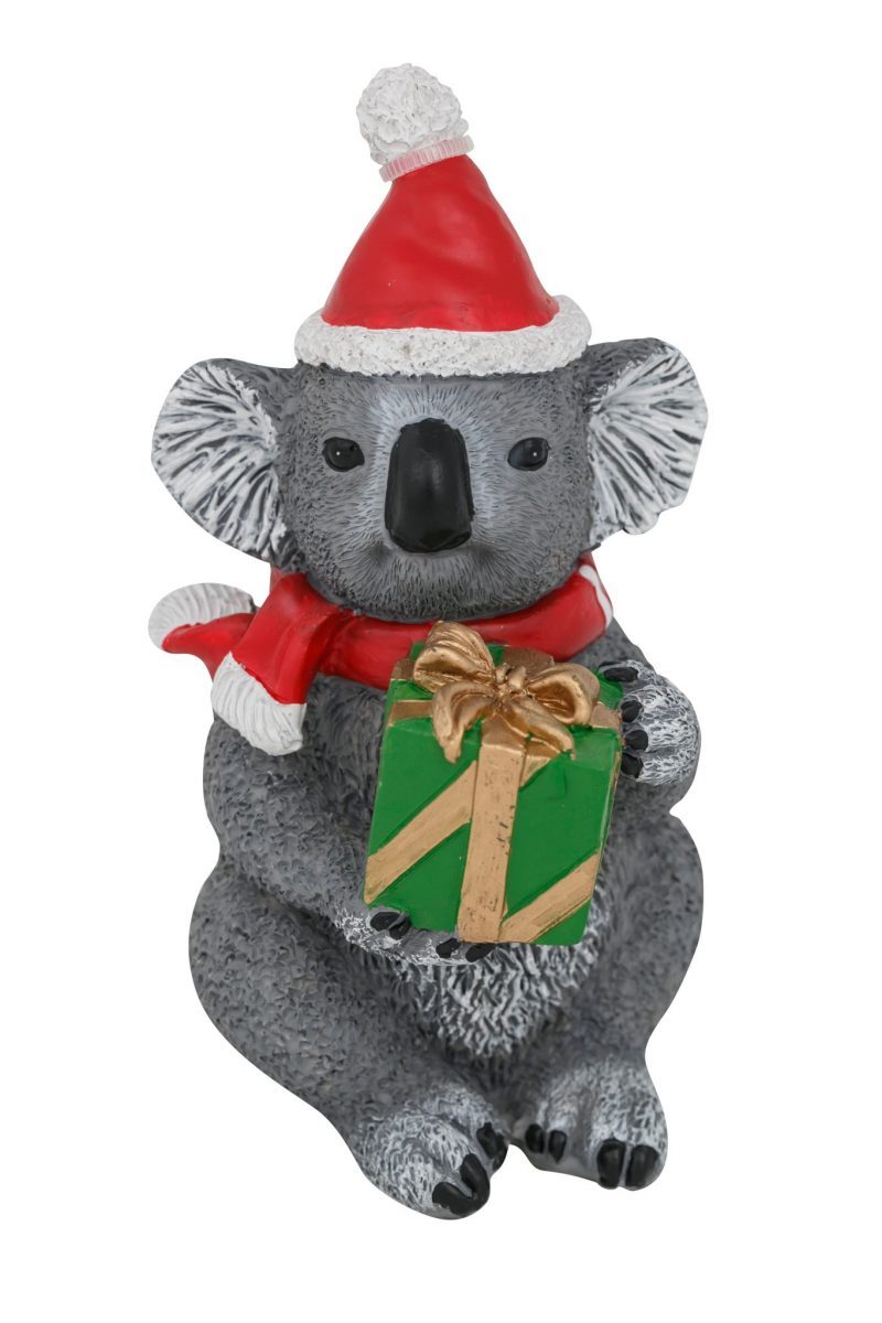 Aussie Figurine – Christmas Koala with Present