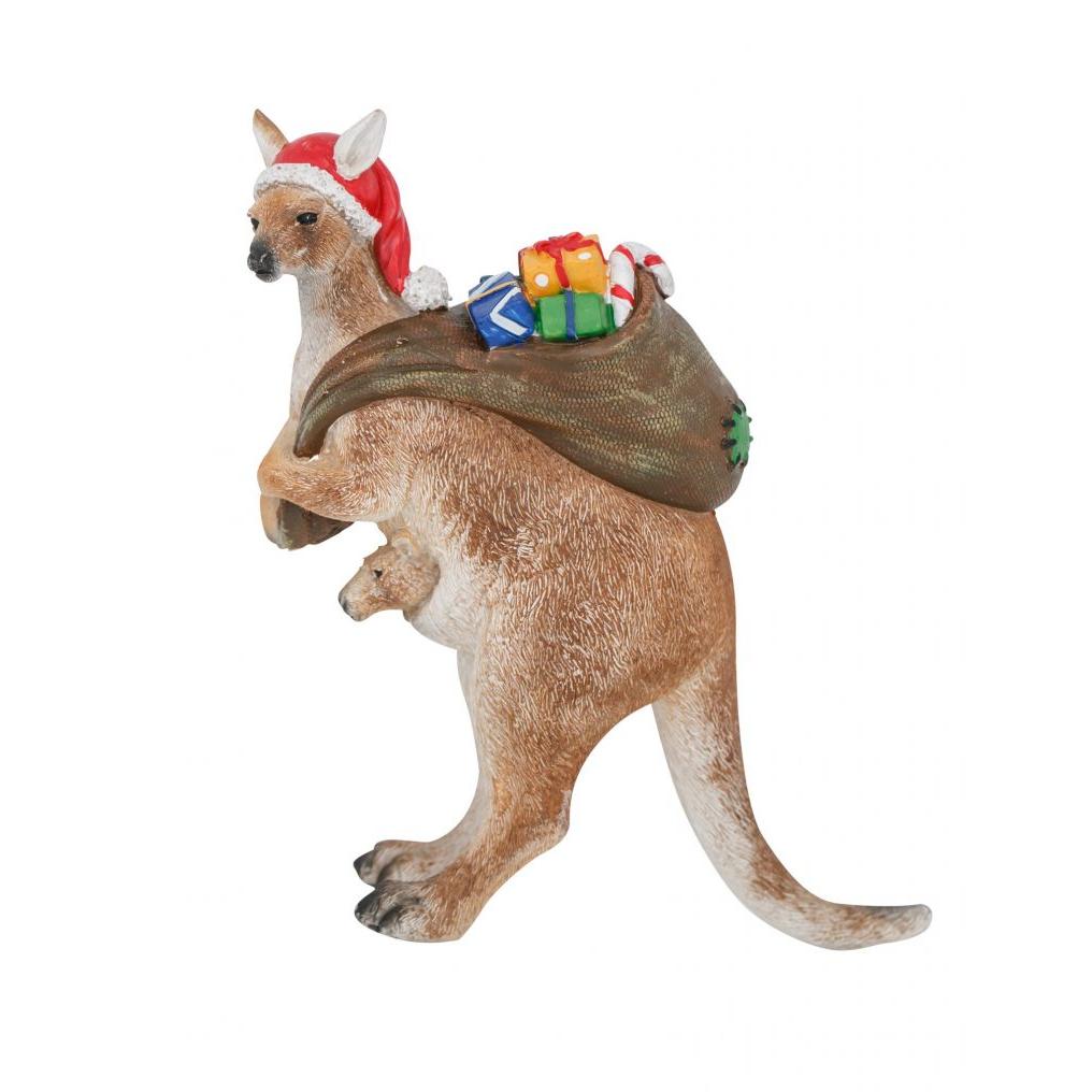 Aussie Figurine – Christmas Kangaroo