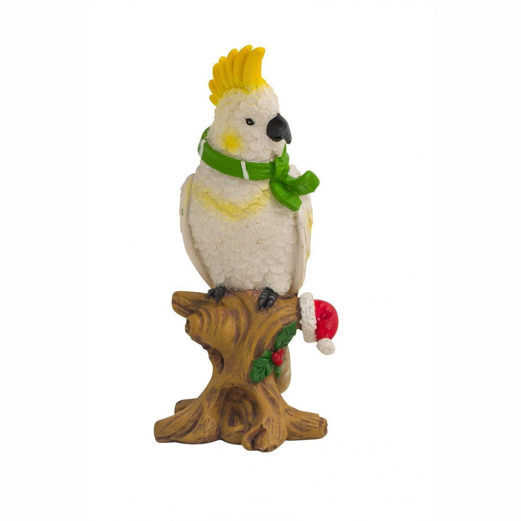 Aussie Figurine – Christmas Cockatoo