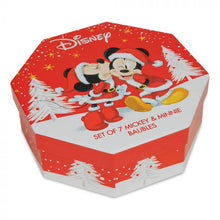 Load image into Gallery viewer, Mickey and Minnie Christmas Baubles - Set of 7
