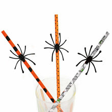 Load image into Gallery viewer, Halloween Spider Straws

