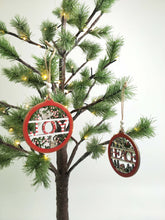Load image into Gallery viewer, Wooden Joy &amp; Peace  Hanging Decoration 2 Assorted
