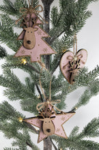Load image into Gallery viewer, Quirky Reindeer on Tree, Heart &amp; Star - 3 Assorted
