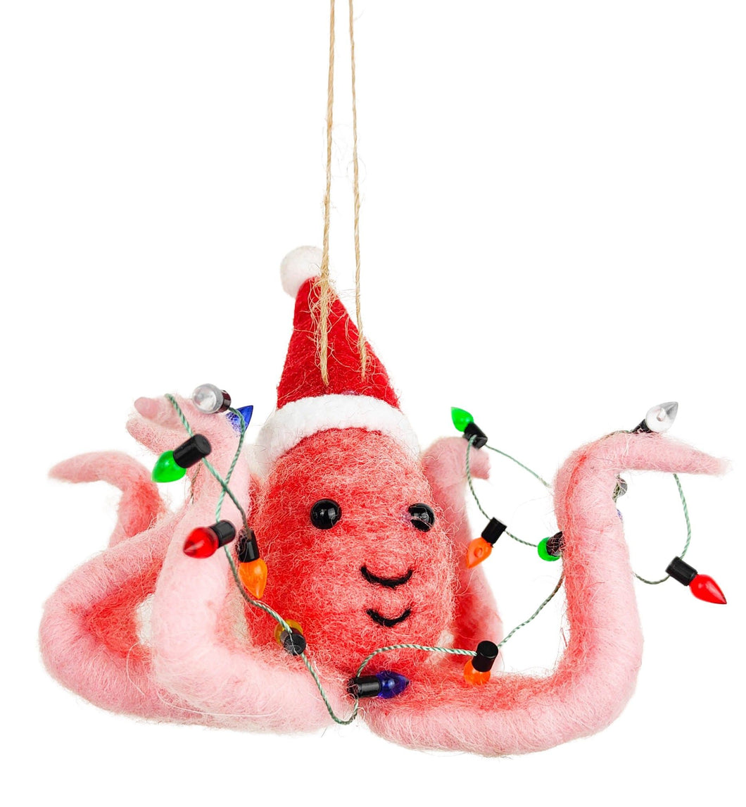 Christmas Octopus Hanging Decoration